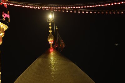 مراسيم تبديل الراية في العتبتين المقدستين في ليلة الاول من  شهر محرم 
