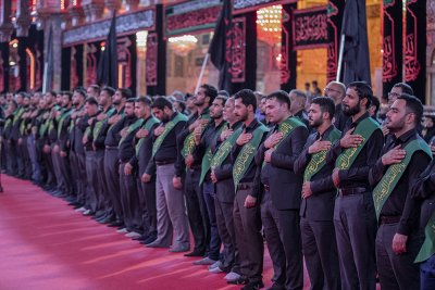 موكب الامام الحسين(ع) خدمة العتبتين المقدستين الحسينية والعباسية يوم 7 محرم 1440هـ