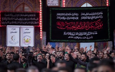 موكب الامام الحسين(ع) خدمة العتبتين المقدستين الحسينية والعباسية يوم 7 محرم 1440هـ