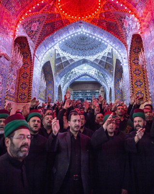 موكب الامام الحسين(ع) خدمة العتبتين المقدستين الحسينية والعباسية يوم 7 محرم 1440هـ