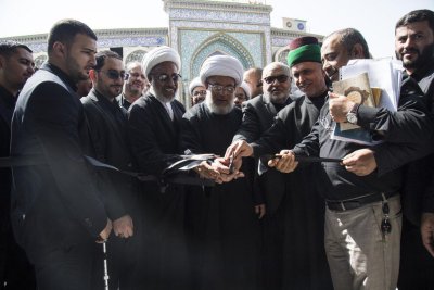 قسم شؤون المعارف الاسلامية والانسانية يشارك في معرض كتاب مهرجان تراتيل سجادية الدولي الخامس 