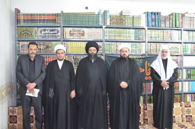 وفد العتبة العباسية المقدسة يواصل زياراته لأساطين العلماء و المؤسَّساتِ التراثية في قم المقدسة
