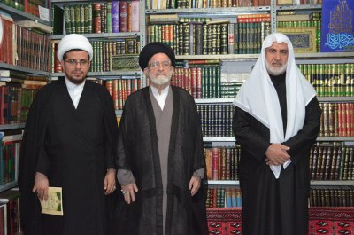 وفد العتبة العبّاسيّة المقدّسة يزور عدد من العلماء الأعلام والمؤسسات في مدينة  قم المقدّسة