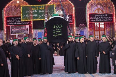 موكب الامام الحسين(ع) خدمة العتبتين المقدستين الحسينية والعباسية بمناسبة استشهاد الامام الحسن المجتبى(عليه السلام)	