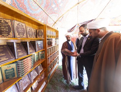 قسم شؤون المعارف الاسلامية والانسانية يشارك في مهرجان (الشهادة السنوي الثامن ) في محافظة واسط