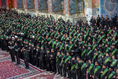موكب عزاء العتبتين المقدستين بمناسبة استشهاد السيدة ام البنين (عليها السلام )