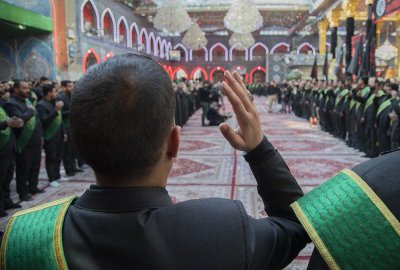 موكب عزاء العتبتين المقدستين بمناسبة استشهاد السيدة ام البنين (عليها السلام )