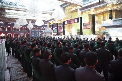 موكب عزاء العتبتين المقدستين بمناسبة استشهاد السيدة ام البنين (عليها السلام )