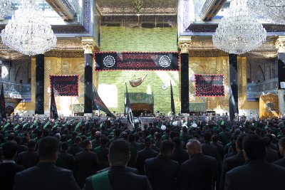 موكب عزاء العتبتين المقدستين بمناسبة استشهاد السيدة ام البنين (عليها السلام )