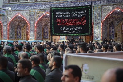 موكب عزاء العتبتين المقدستين بمناسبة استشهاد السيدة ام البنين (عليها السلام )
