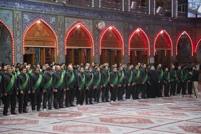 موكب عزاء العتبتين المقدستين بمناسبة استشهاد السيدة ام البنين (عليها السلام )