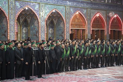 موكب عزاء العتبتين المقدستين بمناسبة استشهاد السيدة ام البنين (عليها السلام )