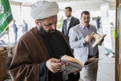 بنتاجاتٍ علميّةٍ عديدة... قسم شؤون المعارف الاسلامية والإنسانية ممثلاً عن العتبة العباسية المقدّسة في معرض الكتاب الإسلامي بجامعة وارث الأنبياء 