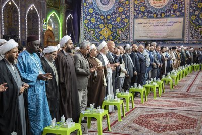 احتفاءً بذكرى ولادة الإمام الحسين والأنوار المحمّديّة – صلوات الله وسلامه عليهم- انطلقت فعاليات مهرجان ربيع الشهادة الدولي الخامس عشر