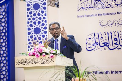 احتفاءً بذكرى ولادة الإمام الحسين والأنوار المحمّديّة – صلوات الله وسلامه عليهم- انطلقت فعاليات مهرجان ربيع الشهادة الدولي الخامس عشر