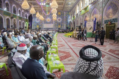 احتفاءً بذكرى ولادة الإمام الحسين والأنوار المحمّديّة – صلوات الله وسلامه عليهم- انطلقت فعاليات مهرجان ربيع الشهادة الدولي الخامس عشر
