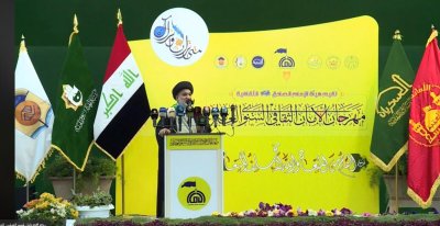 بالتزامنِ مع ذكرى ولادةِ الإمامِ المهديّ -عجّل اللهُ تعالى فرجه الشّـريف-  قسمُ شؤون المعارف الإسلامية والإنسانية يُشارك في مهرجان الأمان الثقافيّ السنويّ