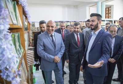 معرضُ قسم شؤون المعارف الإسلامية والإنسانية للكتاب يُزيّن أروقةَ كلية الإدارة والاقتصاد في جامعة كربلاء