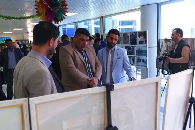 قسم شؤون المعارف الاسلامية والانسانية يفتتح معرض الكتاب في جامعة كربلاء كلية التربية للعلوم الانسانية
