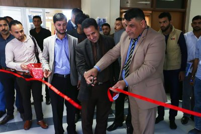 قسم شؤون المعارف الاسلامية والانسانية يفتتح معرض الكتاب في جامعة كربلاء كلية التربية للعلوم الانسانية