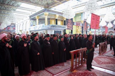 خَدَمةُ العتبتين المقدّستين يعزّون الإمام الحسين وأخاه أبا الفضل في ذكرى استشهاد أبيهما أمير المؤمنين علي بن ابي طالب (عليهم السلام)