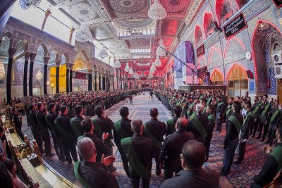 خَدَمةُ العتبتين المقدّستين يعزّون الإمام الحسين وأخاه أبا الفضل (عليهما السلام) في ذكرى استشهاد الإمام محمد الجواد  (عليه السلام) 