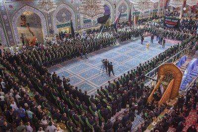 خَدَمةُ العتبتين المقدّستين يعزّون الإمام الحسين وأخاه أبا الفضل (عليهما السلام) في ذكرى استشهاد الإمام محمد الباقر (عليه السلام)