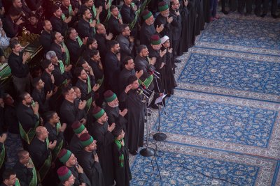 خَدَمةُ العتبتين المقدّستين يعزّون الإمام الحسين وأخاه أبا الفضل (عليهما السلام) في ذكرى استشهاد الإمام محمد الباقر (عليه السلام)