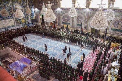 خَدَمةُ العتبتين المقدّستين يعزّون الإمام الحسين وأخاه أبا الفضل (عليهما السلام) في ذكرى استشهاد الإمام محمد الباقر (عليه السلام)