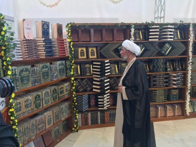 بنتاجات فكرية وثقافية .. قسم شؤون المعارف الإسلامية يشارك في معرض الكتاب ضمن مهرجان الغدير الدولي الثامن