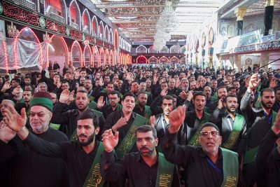 موكب خدمة العتبتين المقدستين الحسينية والعباسية يوم 7 من محرم 1441هـ
