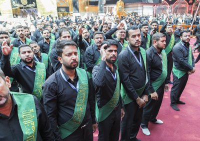 موكب خدمة العتبتين المقدستين الحسينية والعباسية يوم 7 من محرم 1441هـ