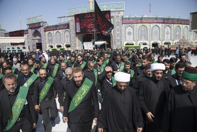 موكب خدمة العتبتين المقدستين الحسينية والعباسية يوم 7 من محرم 1441هـ
