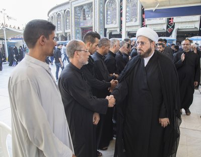 قسم شؤون المعارف الإسلامية والإنسانية يشارك في مجلس عزاء شهداء ركضة طويريج