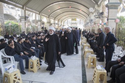قسم شؤون المعارف الإسلامية والإنسانية يشارك في مجلس عزاء شهداء ركضة طويريج