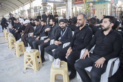 قسم شؤون المعارف الإسلامية والإنسانية يشارك في مجلس عزاء شهداء ركضة طويريج