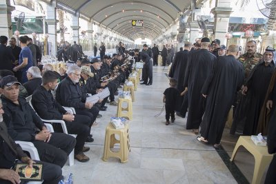 قسم شؤون المعارف الإسلامية والإنسانية يشارك في مجلس عزاء شهداء ركضة طويريج