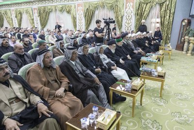 رئيس قسم شؤون المعارف الإسلامية والإنسانية يشارك في  الاحتفاء الذي أقامته العتبة الحسينية المقدسة بالسيد عبد الرزاق المقرم 