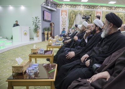 رئيس قسم شؤون المعارف الإسلامية والإنسانية يشارك في  الاحتفاء الذي أقامته العتبة الحسينية المقدسة بالسيد عبد الرزاق المقرم 
