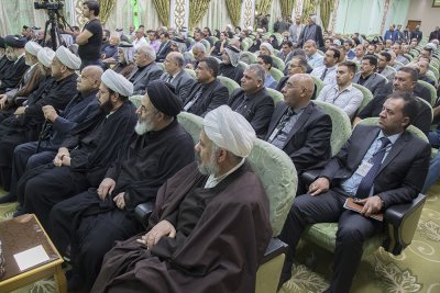 رئيس قسم شؤون المعارف الإسلامية والإنسانية يشارك في  الاحتفاء الذي أقامته العتبة الحسينية المقدسة بالسيد عبد الرزاق المقرم 