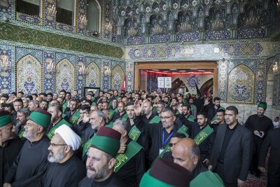 خَدَمةُ العتبتين المقدّستين يعزّون الإمام الحسين وأخاه أبا الفضل (عليهما السلام) في ذكرى استشهاد الإمام الحسن العسكري (عليه السلام)