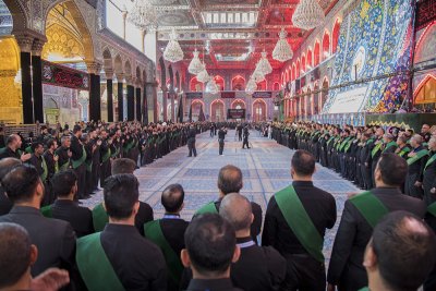 خَدَمةُ العتبتين المقدّستين يعزّون الإمام الحسين وأخاه أبا الفضل (عليهما السلام) في ذكرى استشهاد الإمام الحسن العسكري (عليه السلام)