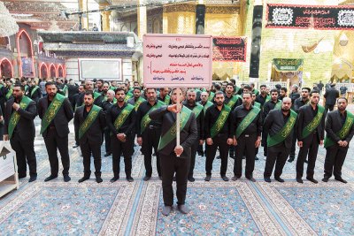 خَدَمةُ العتبتين المقدّستين يعزّون الإمام الحسين وأخاه أبا الفضل (عليهما السلام) في ذكرى استشهاد الإمام الحسن العسكري (عليه السلام)