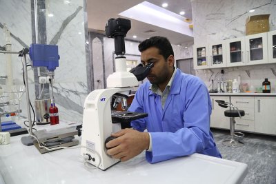 عملية حفظ المخطوطات التابع للعتبة العباسيه المقدسة