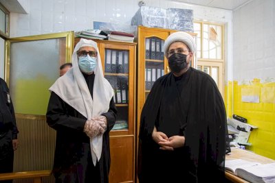 ضمن جولاته المستمرة: الشّيخ الهلاليّ يزورُ مركزَ تُراثِ كربلاءَ