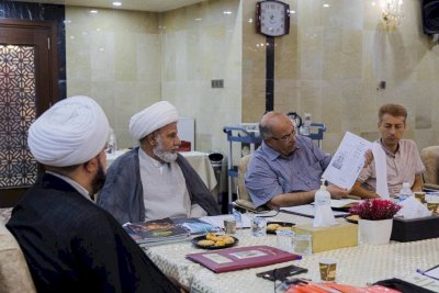 الهيأتان العلميّة والفنيّة لمجلّة (الحرف) تعقدان اجتماعًا تداوليًا