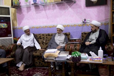 برفقةِ معاونه: الشّيخُ الهلاليّ يتفقدُ تُراثَ الحِلّةِ