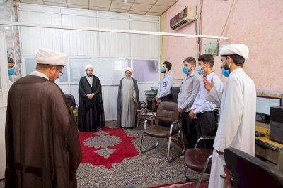 برفقةِ معاونه: الشّيخُ الهلاليّ يتفقدُ تُراثَ الحِلّةِ