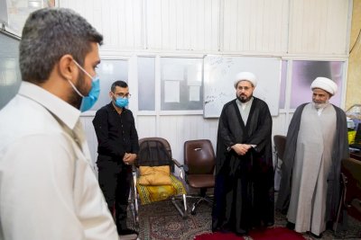 برفقةِ معاونه: الشّيخُ الهلاليّ يتفقدُ تُراثَ الحِلّةِ