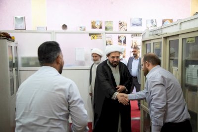 برفقةِ معاونه: الشّيخُ الهلاليّ يتفقدُ تُراثَ الحِلّةِ
